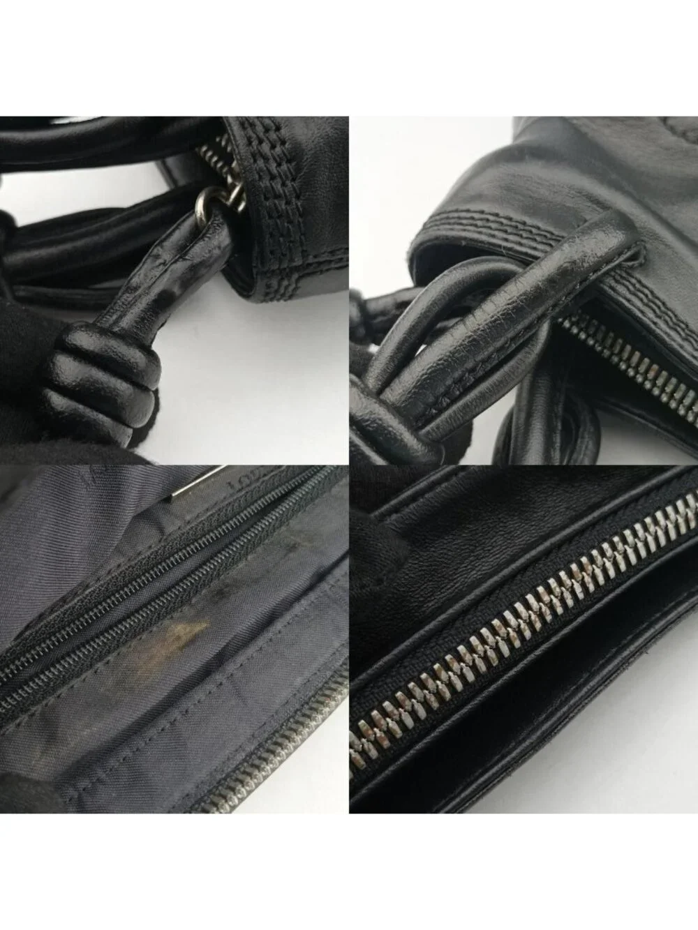 Loewe Anagram Knot Black Nappa Leather Handbag
